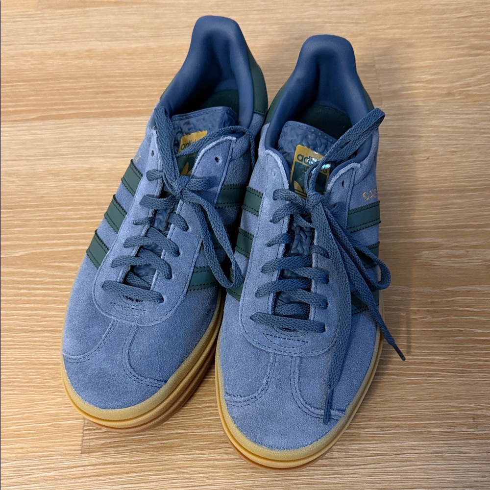 NEW Adidas Women’s Gazelle Bold Blue Suede Sneakers